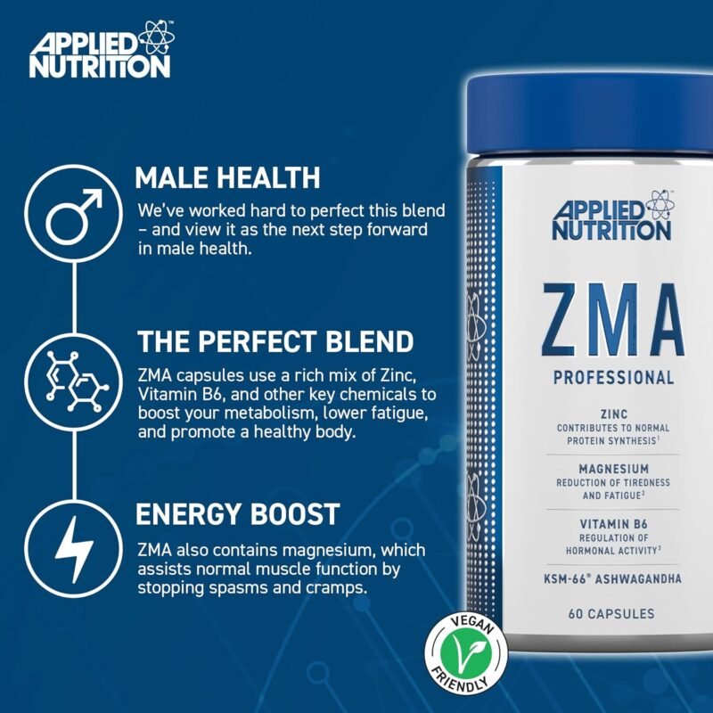Applied Nutrition ZMA Pro (60 Caps) - Image 2