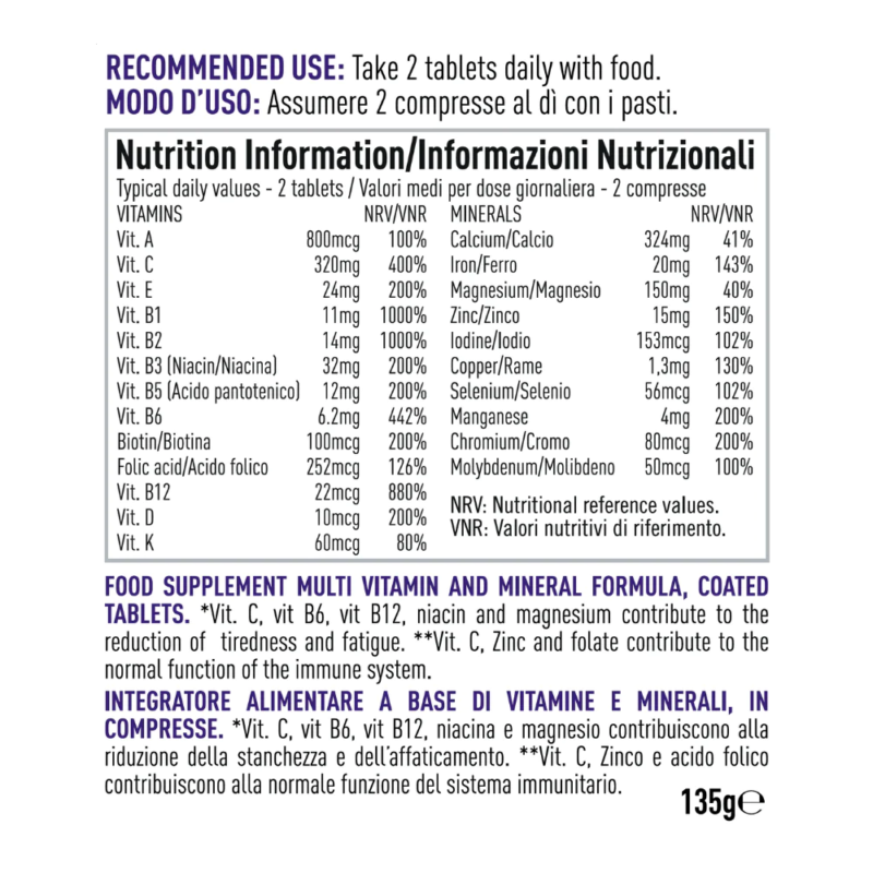 Per4m Multivitamin Tabs (90 Tabs) - Image 2