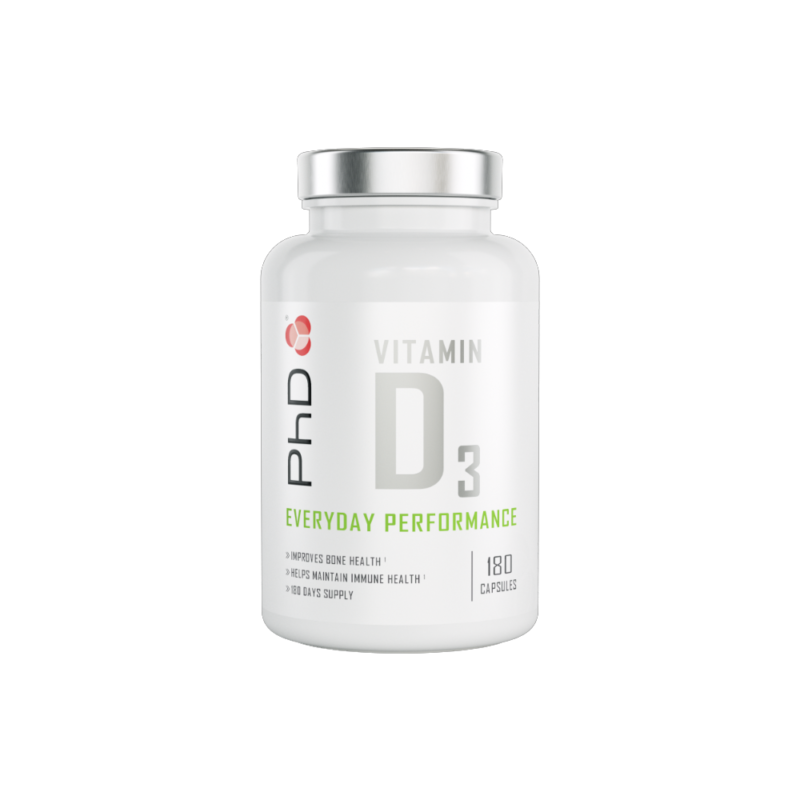 PhD Nutrition Vitamin D3 (180 Capsules)