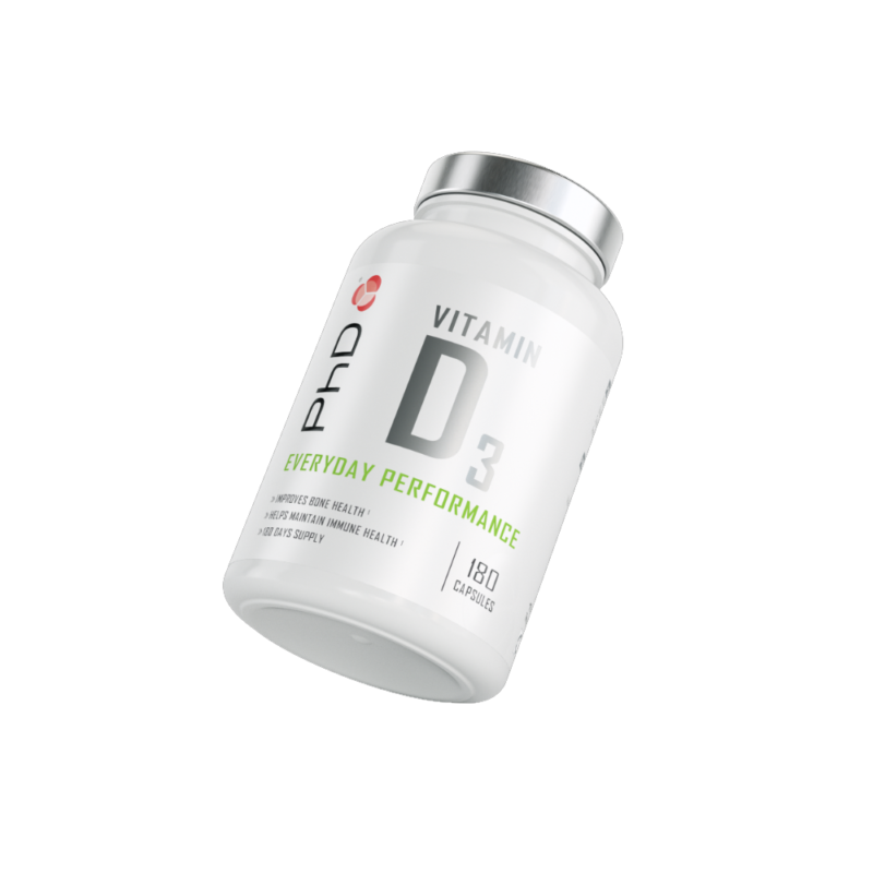 PhD Nutrition Vitamin D3 (180 Capsules) - Image 2