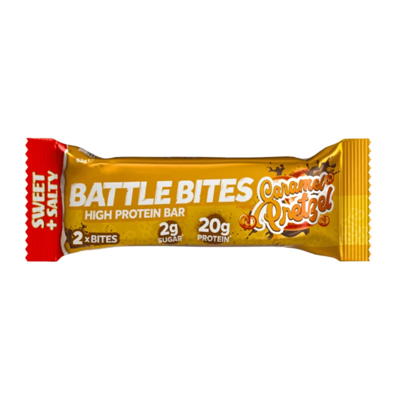 Battle Bites Protein Bar Single - Caramel Pretzel